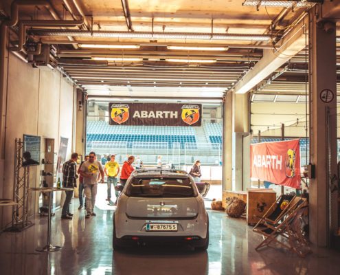 Abarth Ventilspiel Spielberg Kärnten Event Werbung