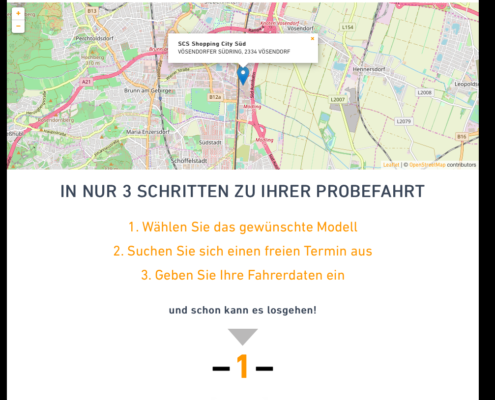 Buchung Probefahrten Testfahrten Buchungstool Buchungsplattform Website Design frei-stil Klagenfurt Wien