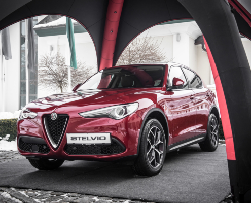 Stelvio Alfa Romeo Eventagentur Werbeagentur Wien Klagenfurt Fahrzeugpräsentation Präsentation Vortrag